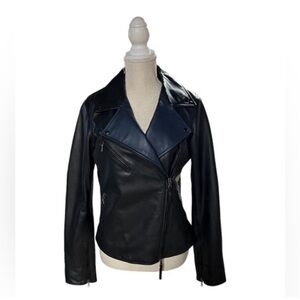 Lot 48‎ moto leather jacket.  Free shipping!